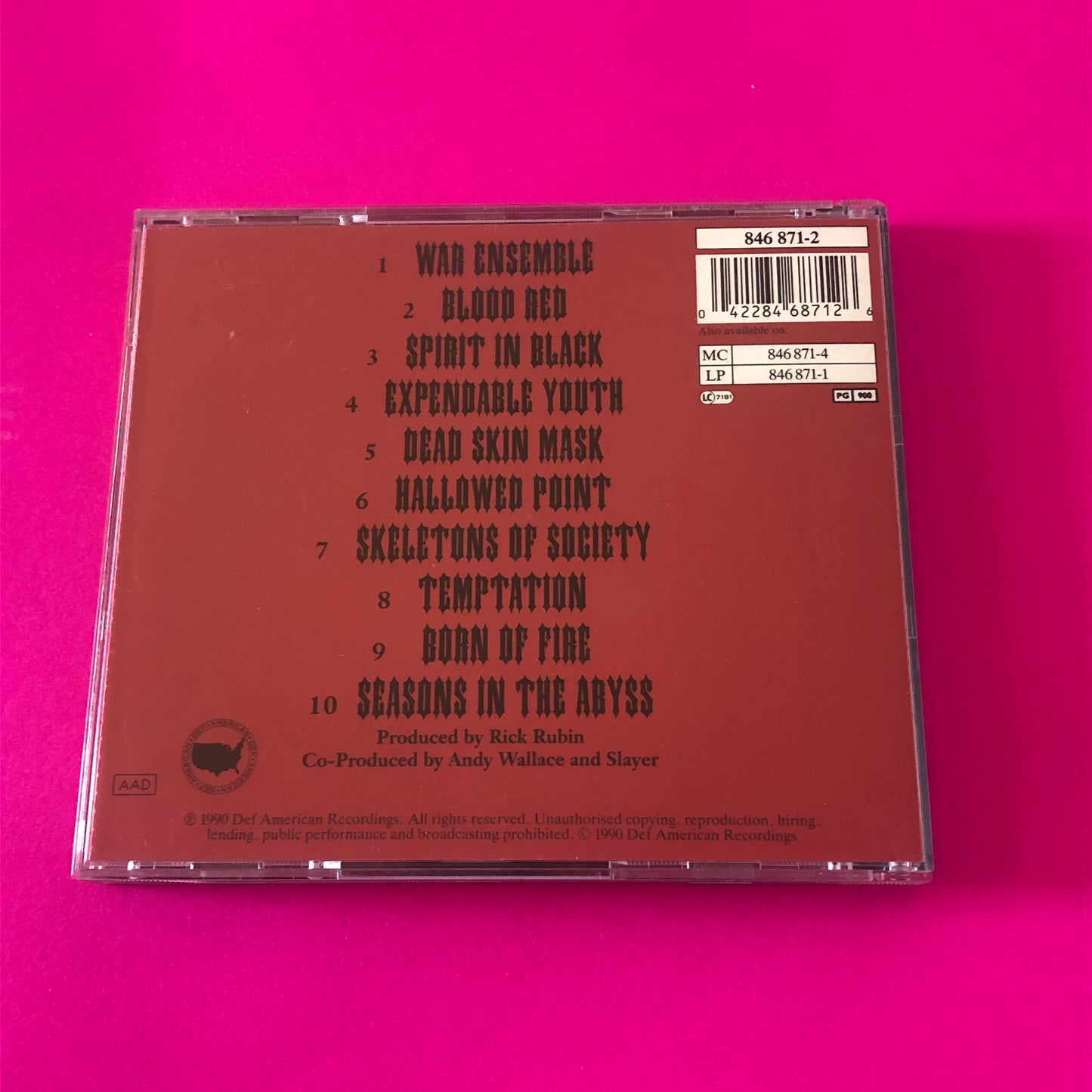 Slayer : Seasons In The Abyss (CD, Album)