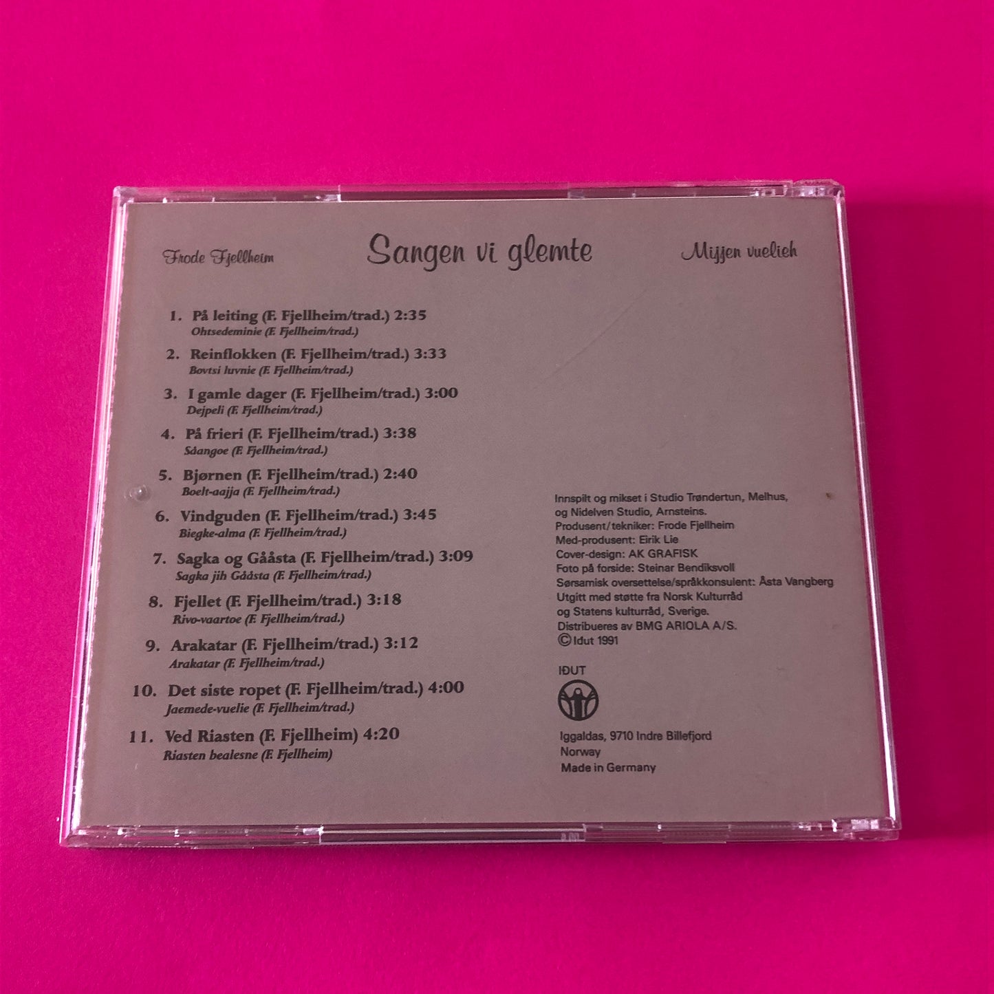 Frode Fjellheim : Sangen Vi Glemte (Mijjen Vuelieh) (Album)