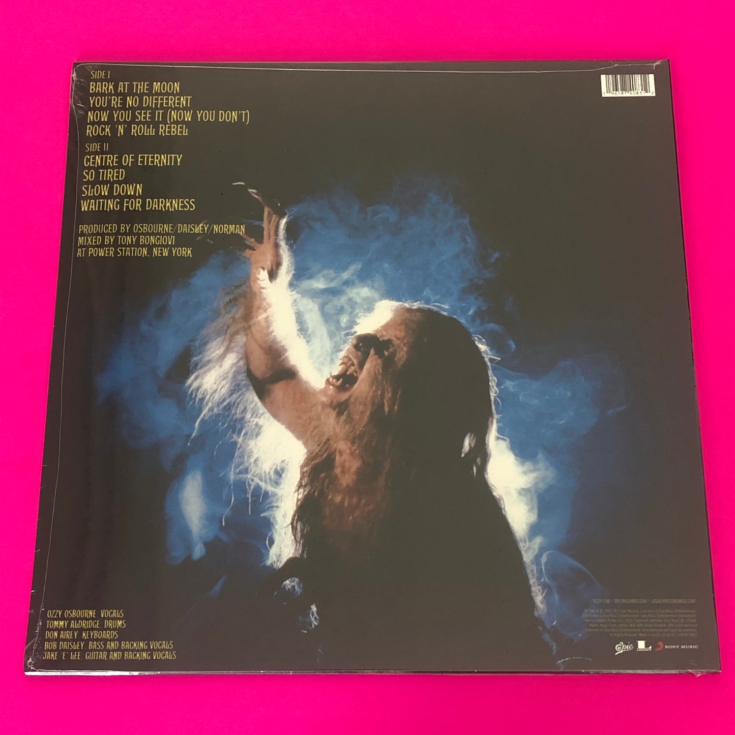 Ozzy Osbourne : Bark At The Moon (LP, Album, RE)