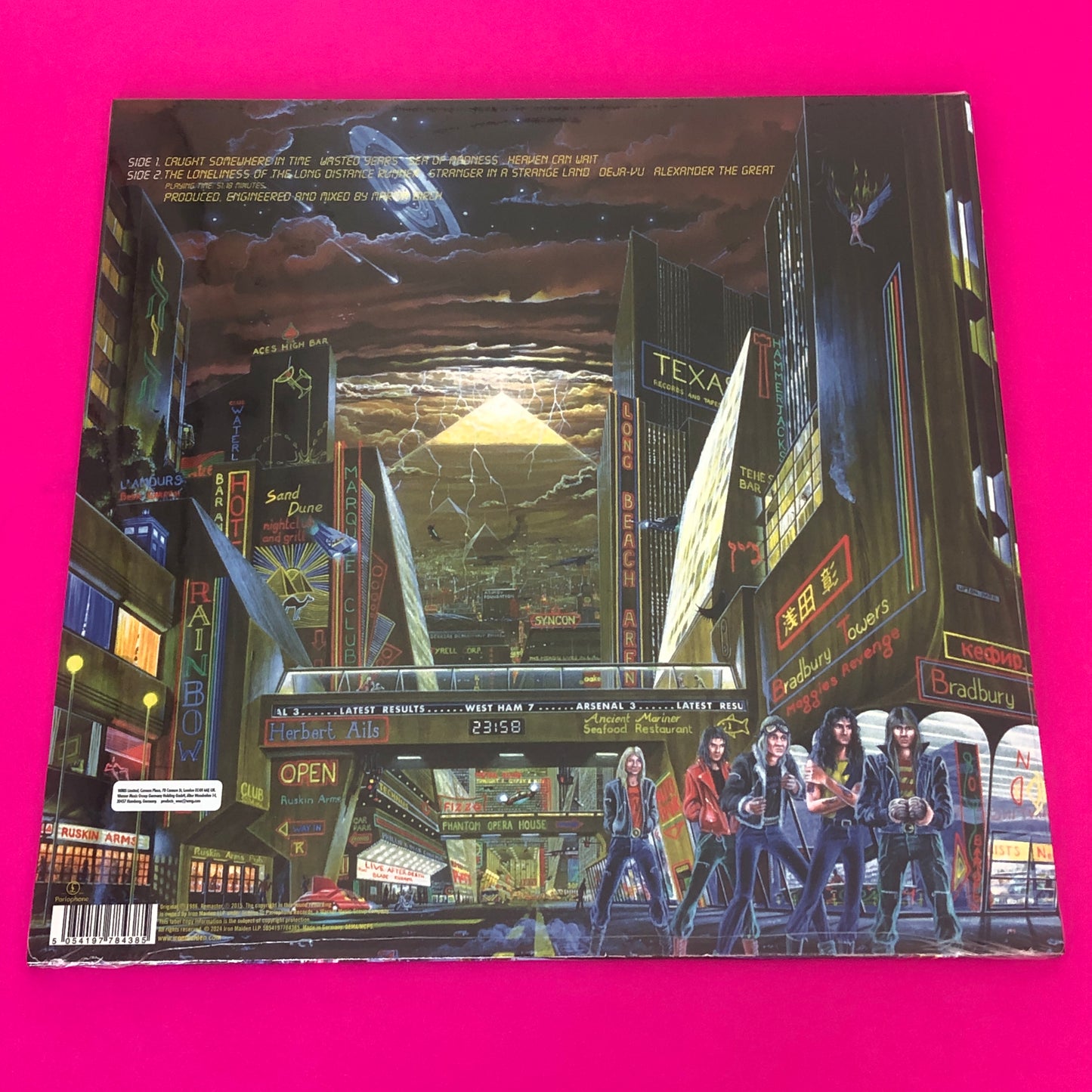 Iron Maiden : Somewhere in Time (LP, Album, RE, RM)