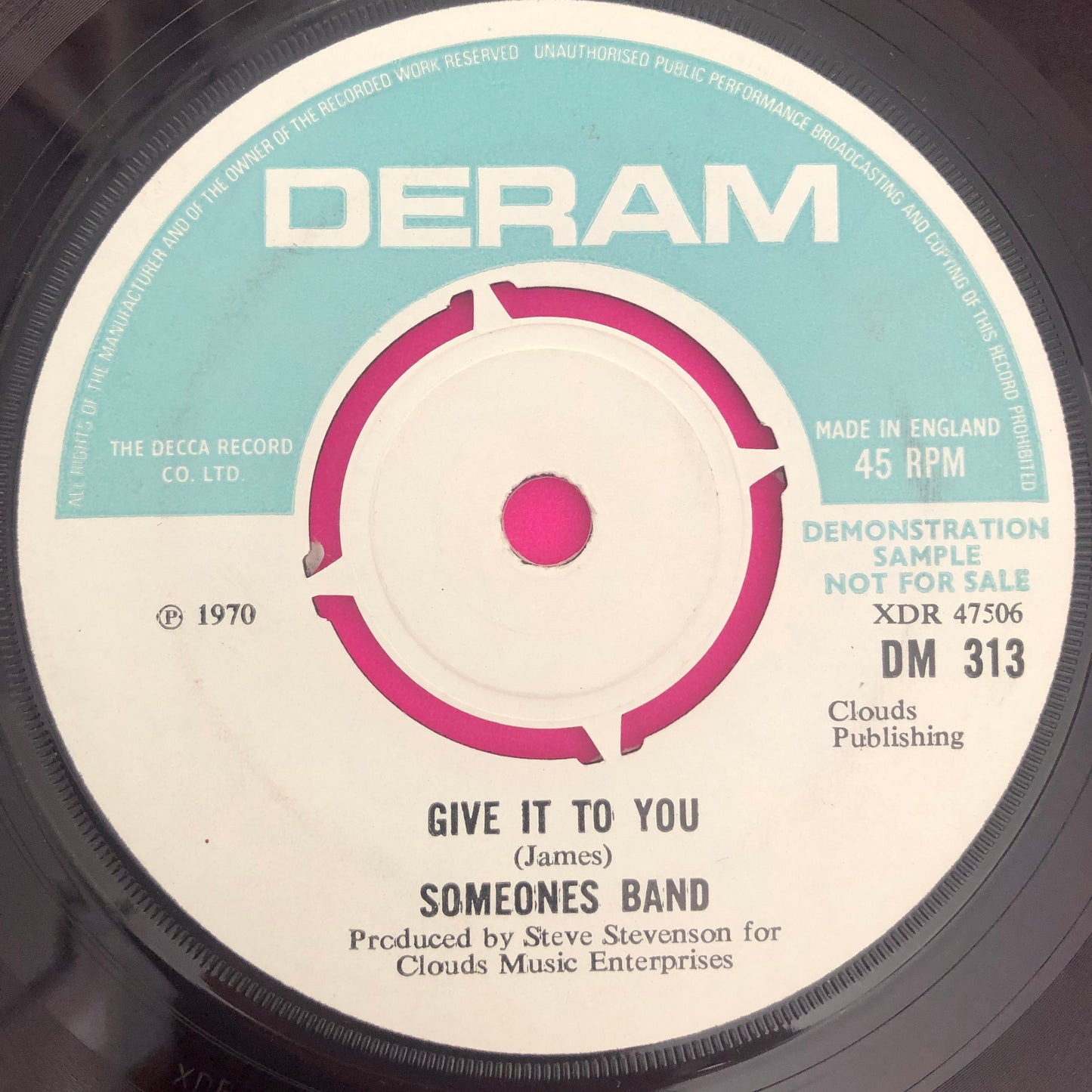 Someones Band : A Story (7", Single, Promo)