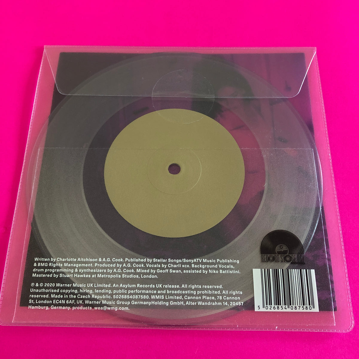 Charli XCX : Party 4 U (7", S/Sided, RSD, Single, Etch, Ltd, Cry)