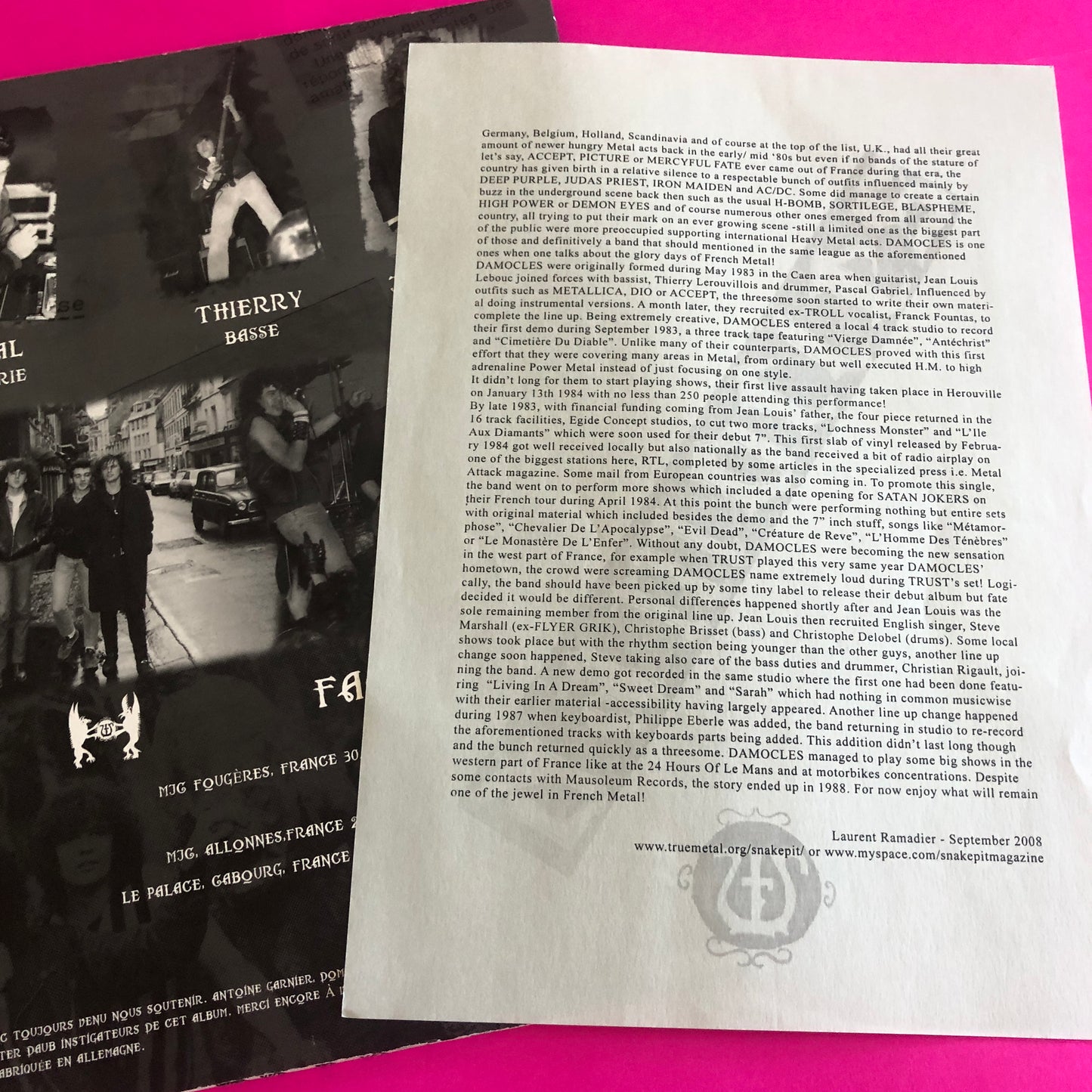 Damocles (3) : Damocles (LP, Comp, Ltd, Num)