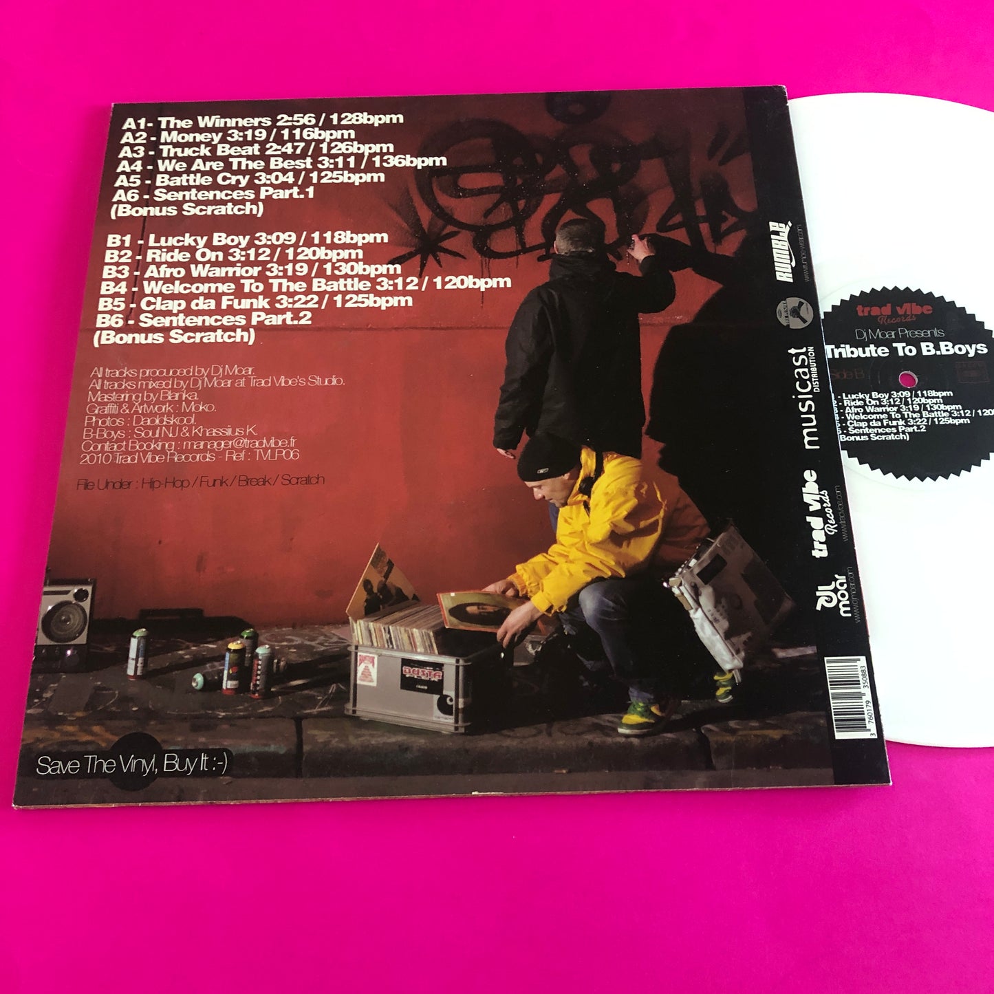 Moar : Tribute To B-Boys (LP, Ltd, Whi)