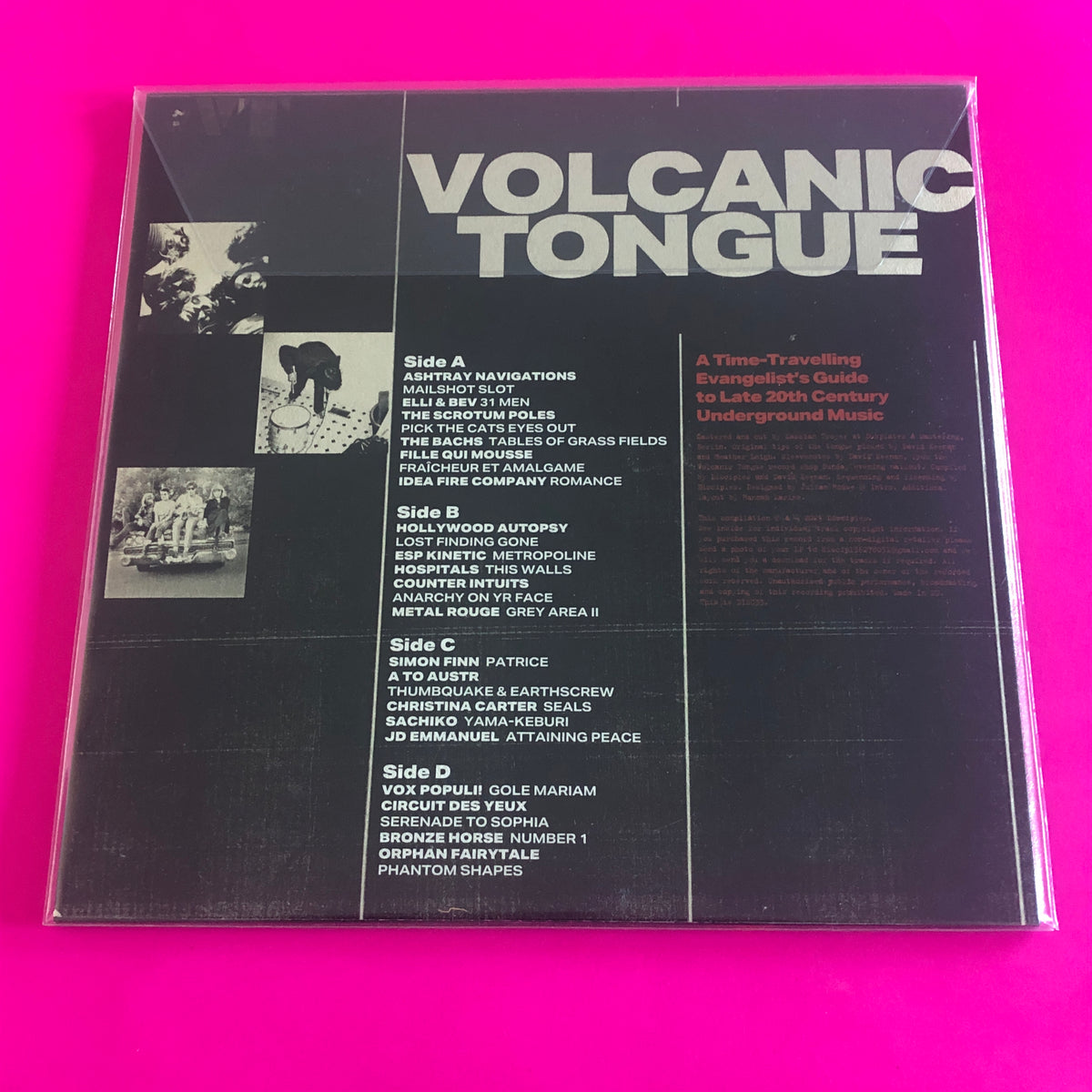 Various : Volcanic Tongue (A Time-Travelling Evangelist's Guide To Late 20th Century Underground Music) (2xLP, Comp, Ltd)