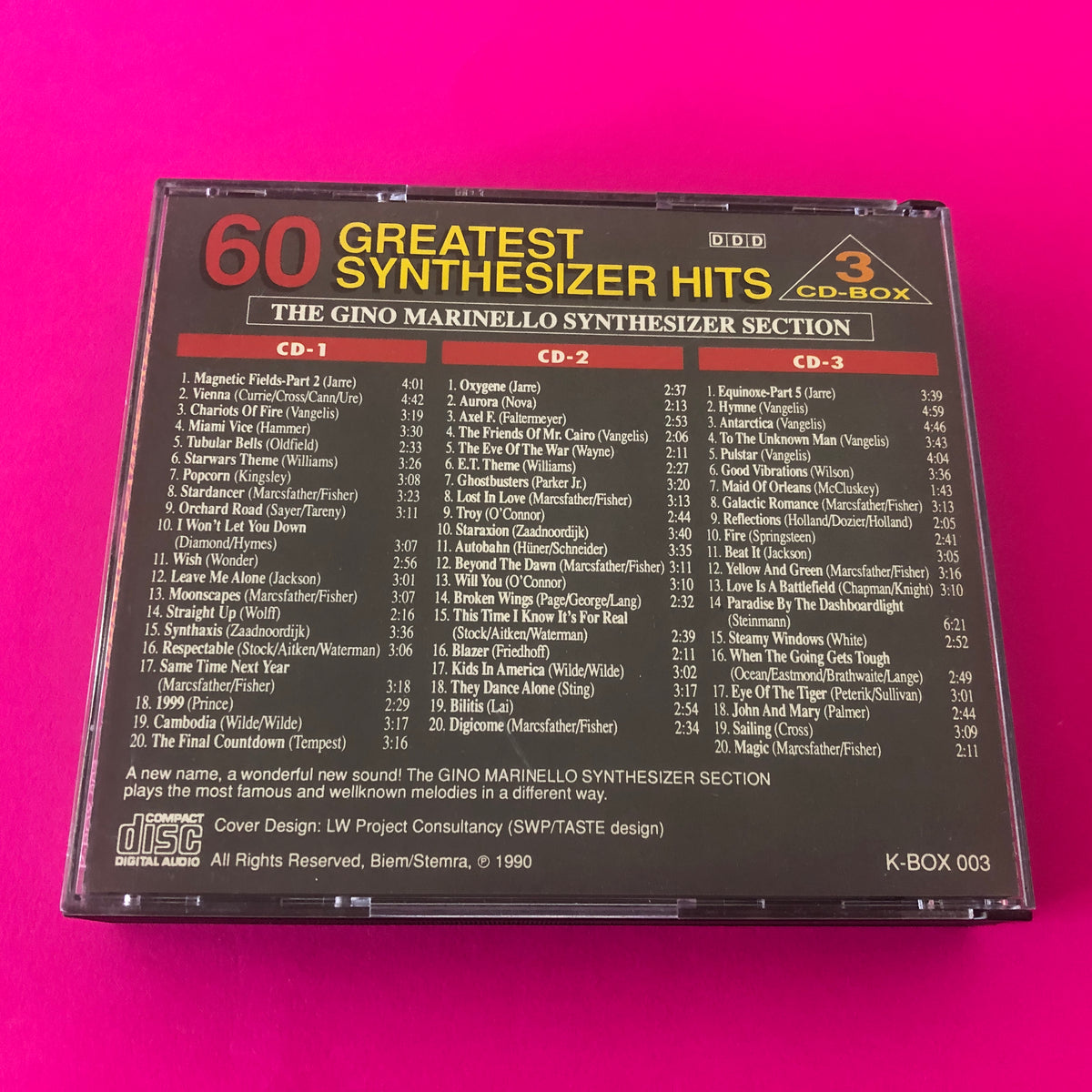 The Gino Marinello Synthesizer Section : 60 Greatest Synthesizer Hits (3xCD)