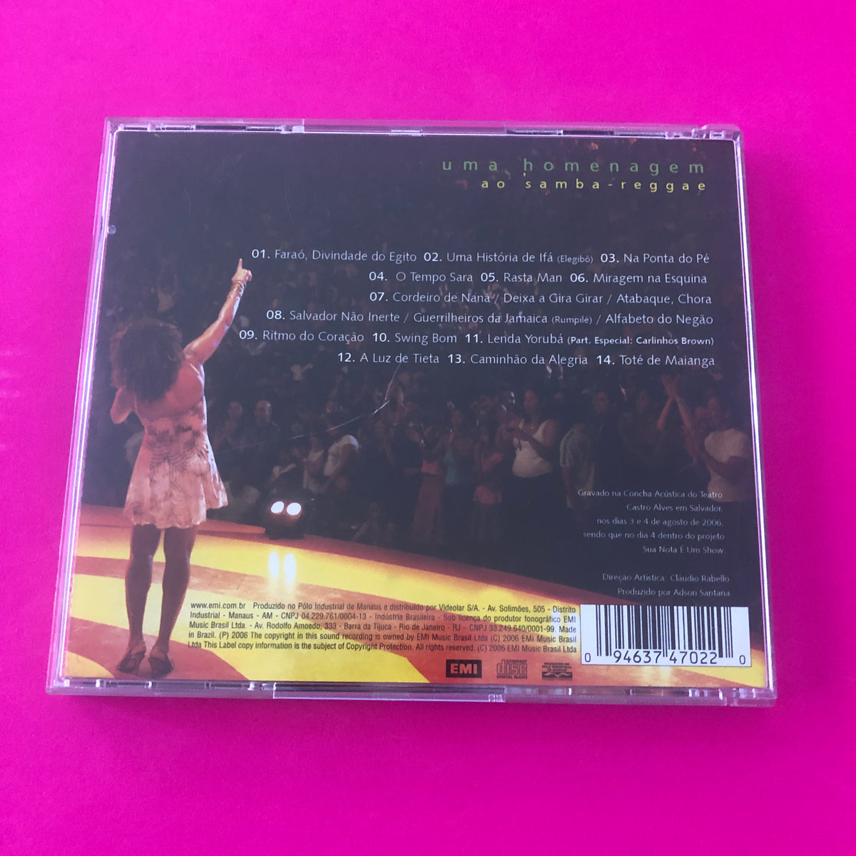 Margareth Menezes : Brasileira (Ao Vivo) (CD, Album)