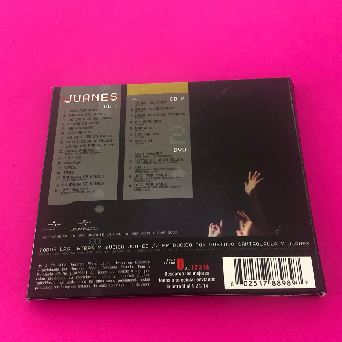Juanes : La Vida Es Un Ratico En Vivo (2xCD, Album + DVD, NTSC)