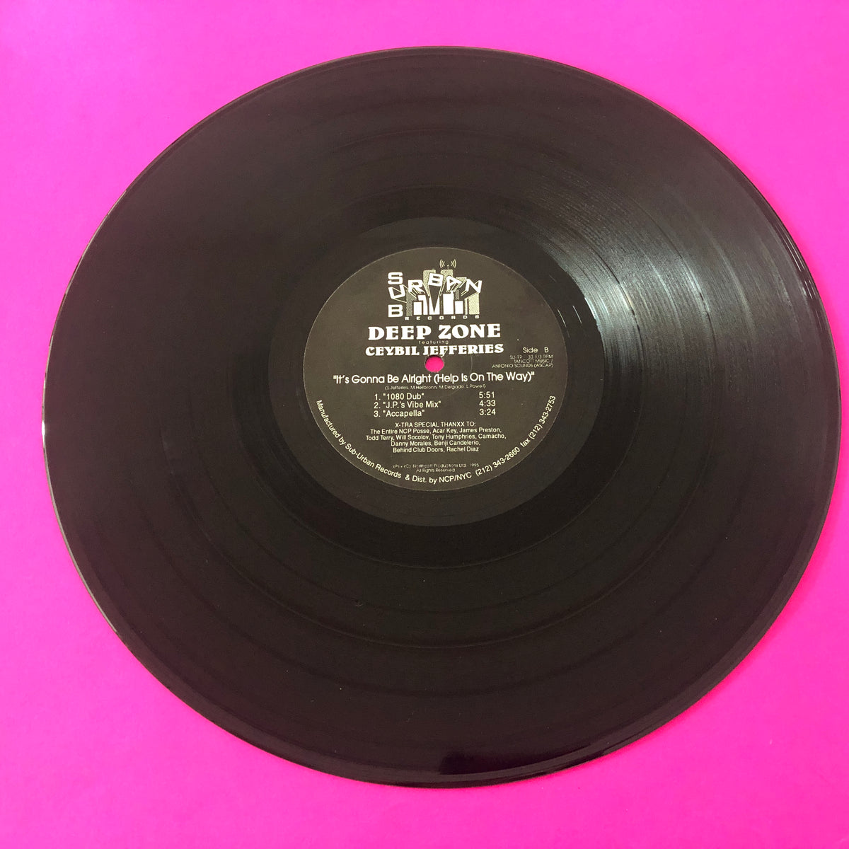 Deep Zone Featuring Ceybil Jefferies : It's Gonna Be Alright (Help Is On The Way) (12")