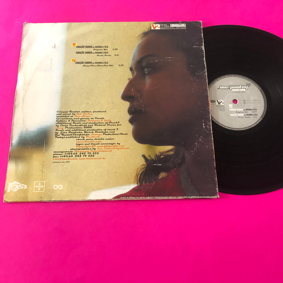 Ian Pooley Feat. Rosanna & Zélia : Coração Tambor (12")