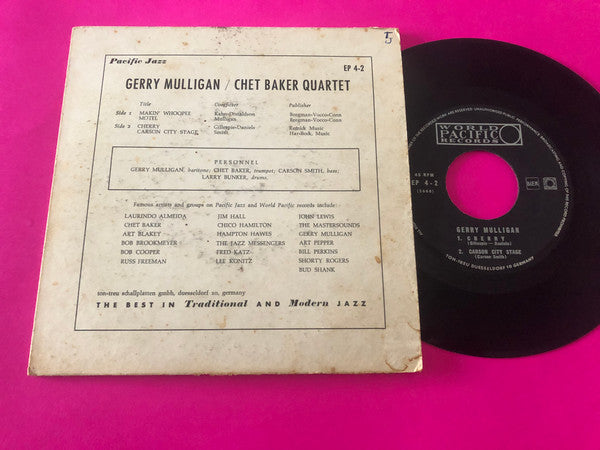 Gerry Mulligan Quartet : Gerry Mulligan Quartet (7", EP)