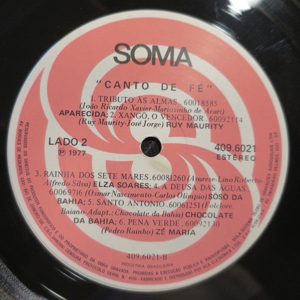Various : Canto De Fé (LP, Comp)