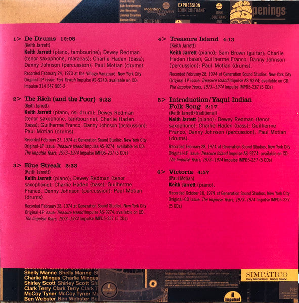 Keith Jarrett : The Impulse Story (CD, Comp)