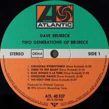 Load image into Gallery viewer, Dave Brubeck : Two Generations Of Brubeck (LP, Album)