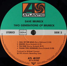 Load image into Gallery viewer, Dave Brubeck : Two Generations Of Brubeck (LP, Album)
