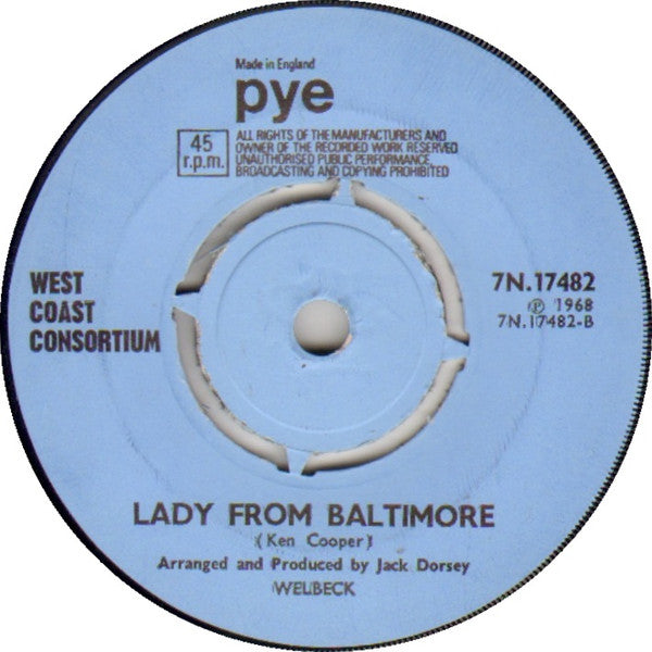 West Coast Consortium : Colour Sergeant Lillywhite (7", Single, Pus)