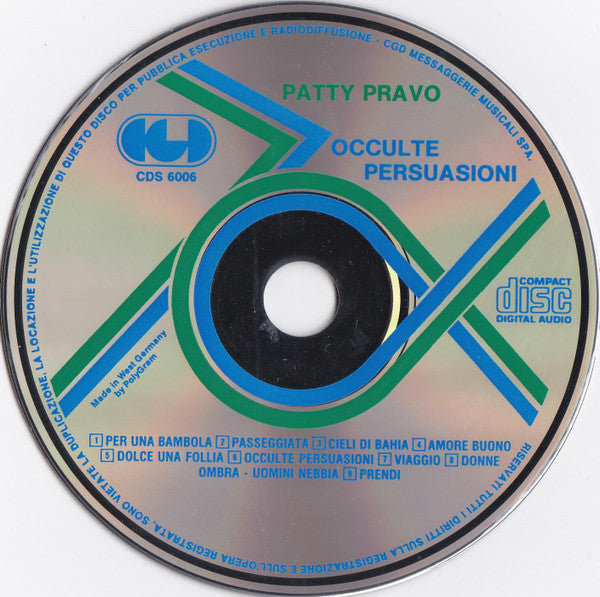 Patty Pravo : Occulte Persuasioni (CD, Album)