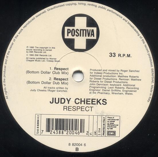 Judy Cheeks : Respect (12")