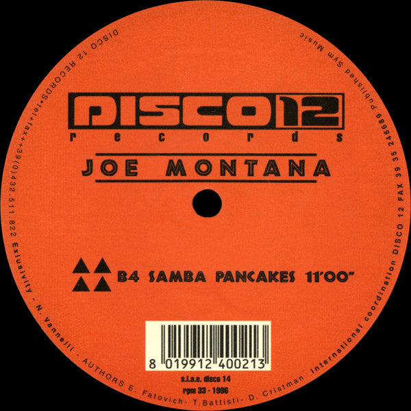 Joe Montana : Strip Bust (12")