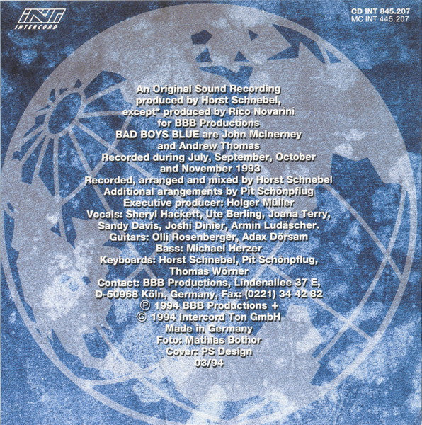 Bad Boys Blue : To Blue Horizons (CD, Album)