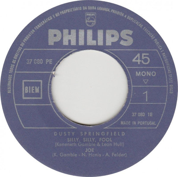 Dusty Springfield : Silly, Silly, Fool (7", EP)
