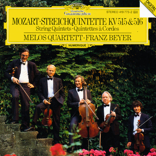 Mozart* / Melos Quartett • Franz Beyer : String Quintets KV 515 & 516 (CD, Album, RE)
