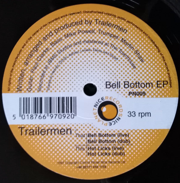 Trailermen : Bell Bottom EP (12")