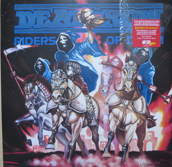 Deathrow : Riders Of Doom (LP, Album + 12", Comp + RE, RM, Blu)