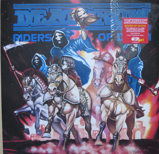 Deathrow : Riders Of Doom (LP, Album + 12", Comp + RE, RM, Blu)