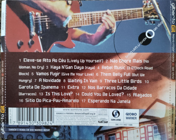 Gilberto Gil : Kaya N’Gan Daya Ao Vivo (CD, Album, RP, AC)