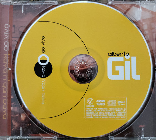 Gilberto Gil : Kaya N’Gan Daya Ao Vivo (CD, Album, RP, AC)