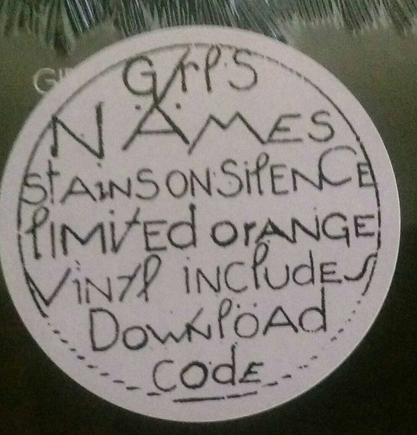 Girls Names : Stains On Silence (LP, Ltd, Ora)