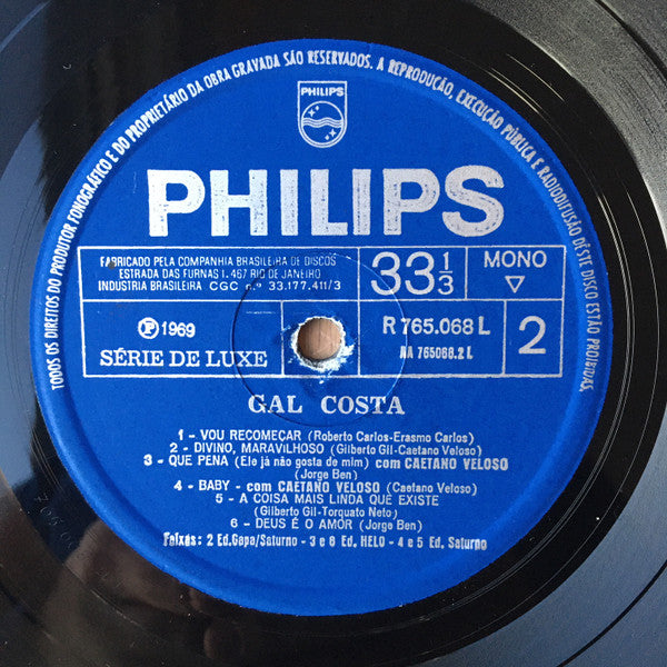 Gal Costa : Gal Costa (LP, Album, Mono)