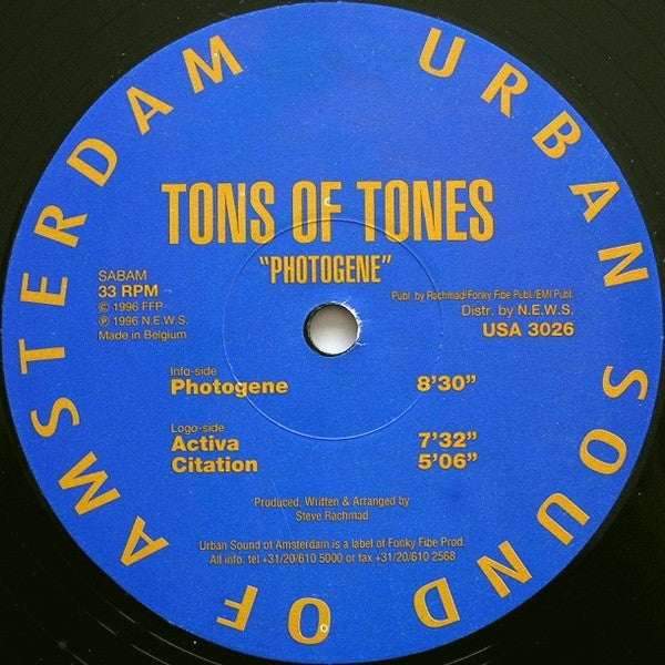 Tons Of Tones : Photogene (12")