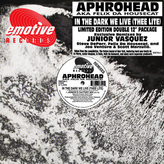Aphrohead : In The Dark We Live (Thee Lite) (Remixes) (2x12")