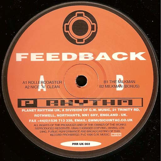 Feedback : Feedback EP (12", EP)