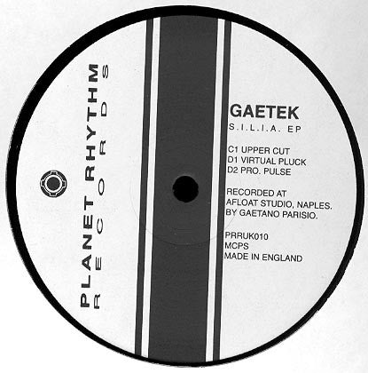 Gaetek : S.I.L.I.A. EP (2x12", EP)
