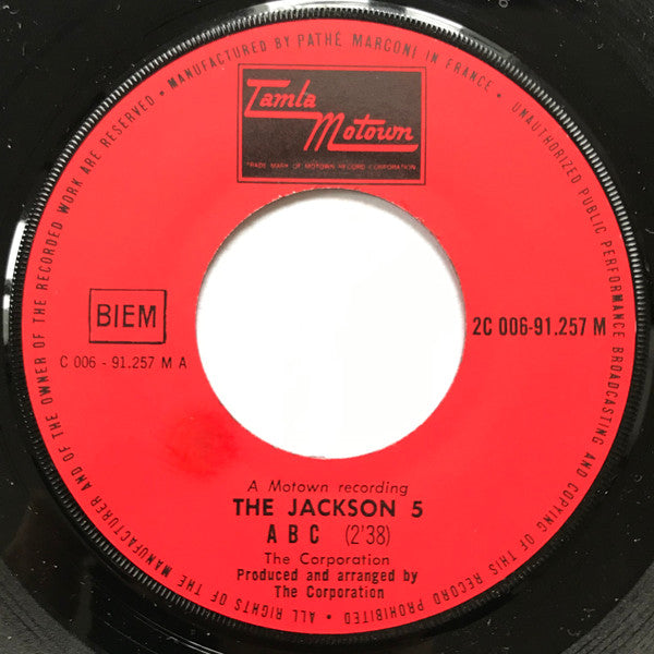 The Jackson 5 : ABC  (7", Single)