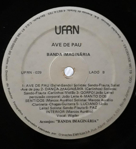 Banda Imaginária : Ave De Pau (LP, Album)