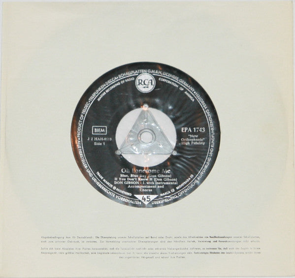 Don Gibson : Oh Lonesome Me (7", EP)