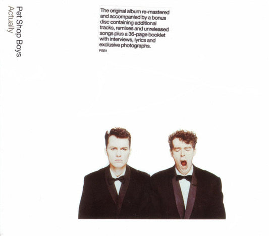 Pet Shop Boys : Actually / Further Listening 1987–1988 (CD, Album, RE + CD, Comp + RM)
