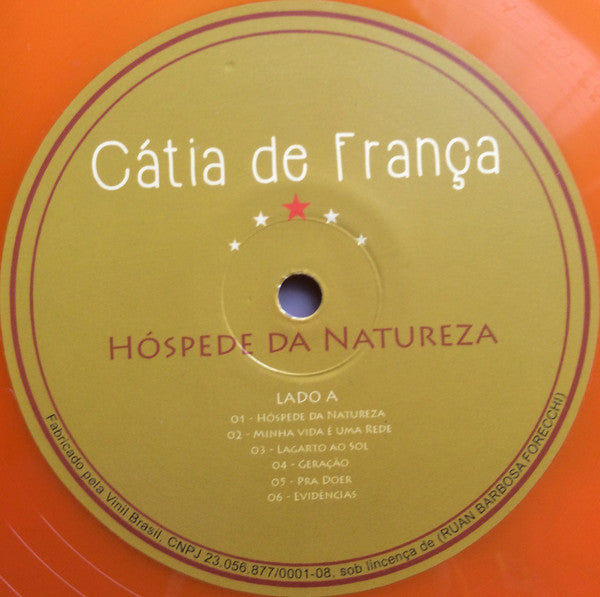 Cátia De França : Hóspede Da Natureza (LP, Album, Ora)