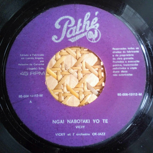 Vicky* Et L' Orchestre OK-Jazz* : Ngai Naboyaki Yo Te / En Mémoire De Bavon (7", Single)