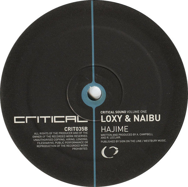 Various : Critical Sound Volume One (2x12", EP)
