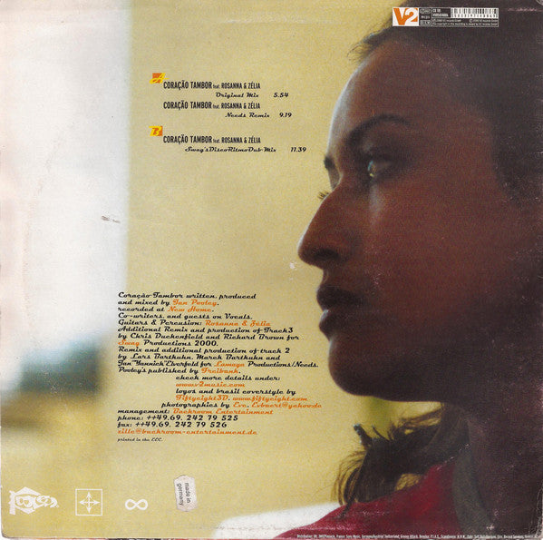 Ian Pooley Feat. Rosanna & Zélia : Coração Tambor (12")