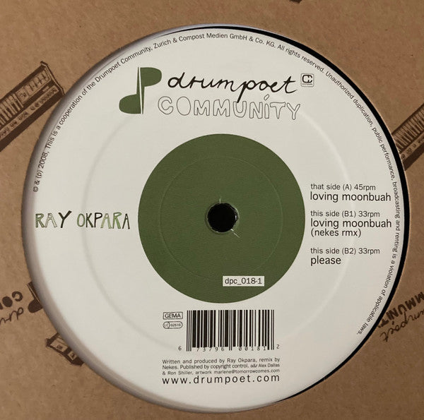 Ray Okpara : Loving Moonbuah (12")