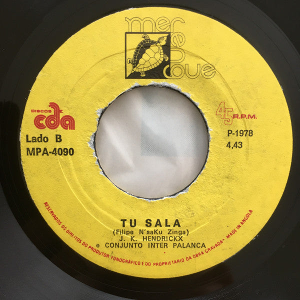 J. K. Hendrickx E Conjunto Inter Palanca : Mariguela / Tu Sala (7")