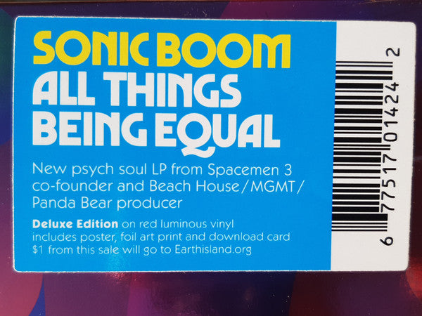Sonic Boom (2) : All Things Being Equal (LP, Album, Dlx, Ltd, Red)