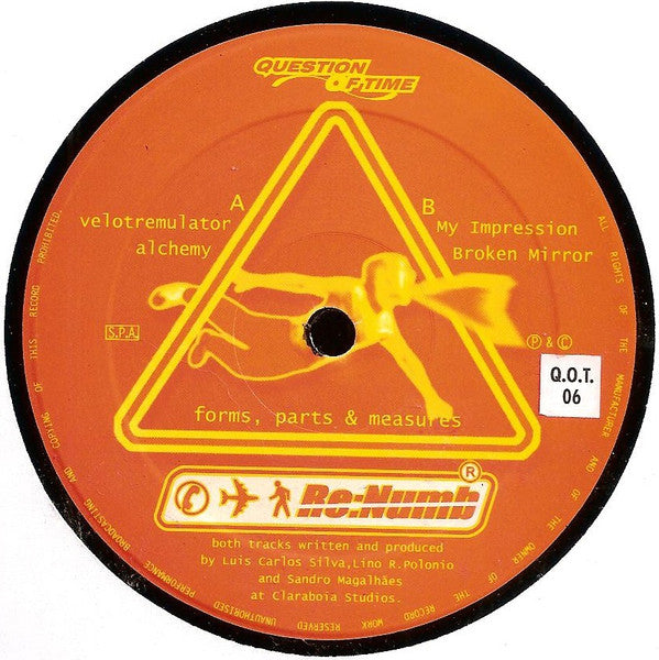 Re:Numb : Forms, Parts & Measures E.P. (12", EP)