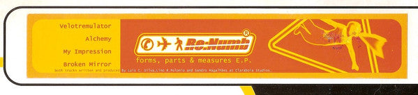 Re:Numb : Forms, Parts & Measures E.P. (12", EP)